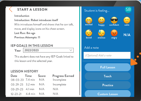 Lesson Options